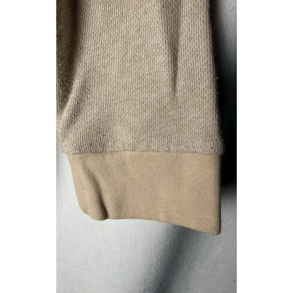 Ralph Lauren JEANS CO Top Womens Size PM Beige 3 Button  Tie Waist 3/4 Sleeve